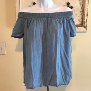 Ladies Chambray Shirt EUC
